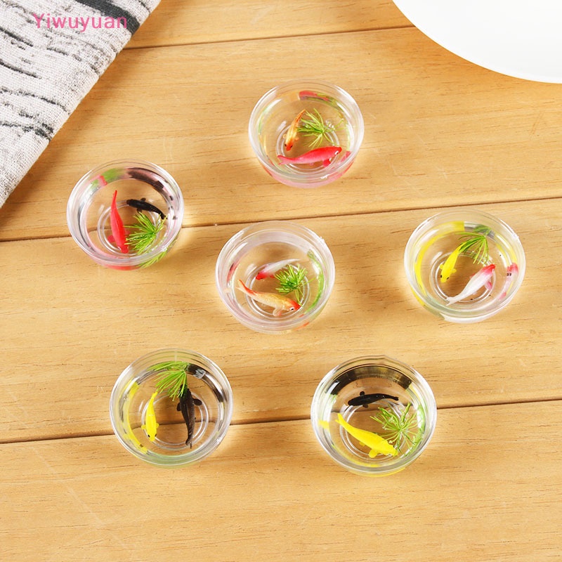 Đồ trang trí Hồ Cá Mini Bằng PVC Trang Trí Nhà Búp Bê Mới