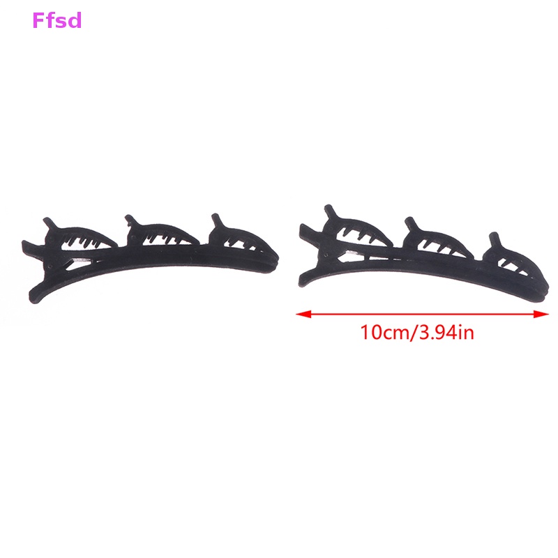 {Ffsd} Bộ 2 Kẹp Tóc Mái Màu Đen Thời Trang Hàng Bán Chạy