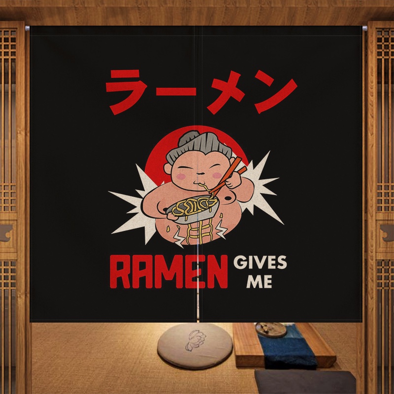 Rèm Cửa Vải Izakaya Phong Cách Nhật Bản Trang Trí Nhà Bếp Khách Sạn