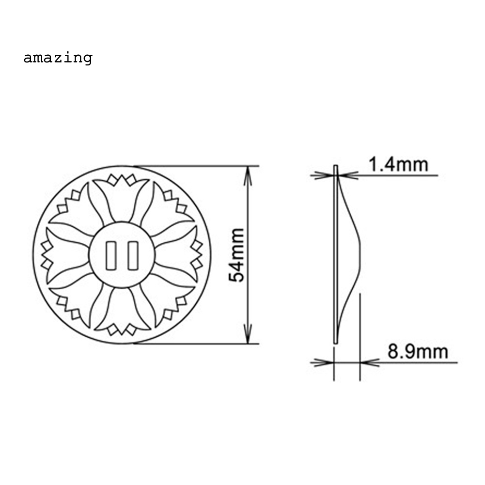1 Cặp Đai Đeo Ngón Tay Bằng Đồng Chuyên Dụng Cho Múa Bụng