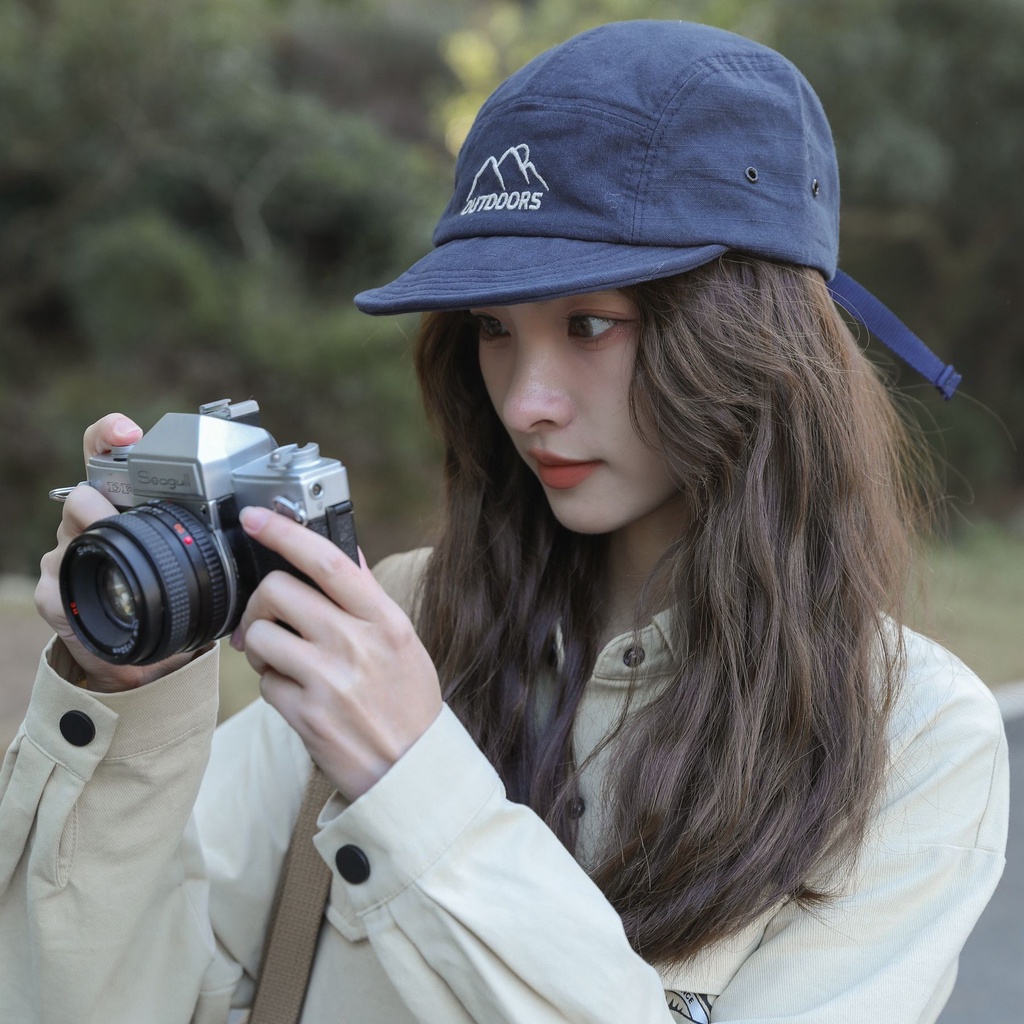 Mũ Lưỡi Trai Vành Nhỏ Thoáng Khí Phong Cách hip hop Nhật Bản Thời Trang Mùa Hè Cho Nam Và Nữ