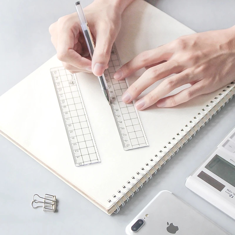 Thước Kẻ Bằng Acrylic Trong Suốt Phong Cách Hàn Quốc