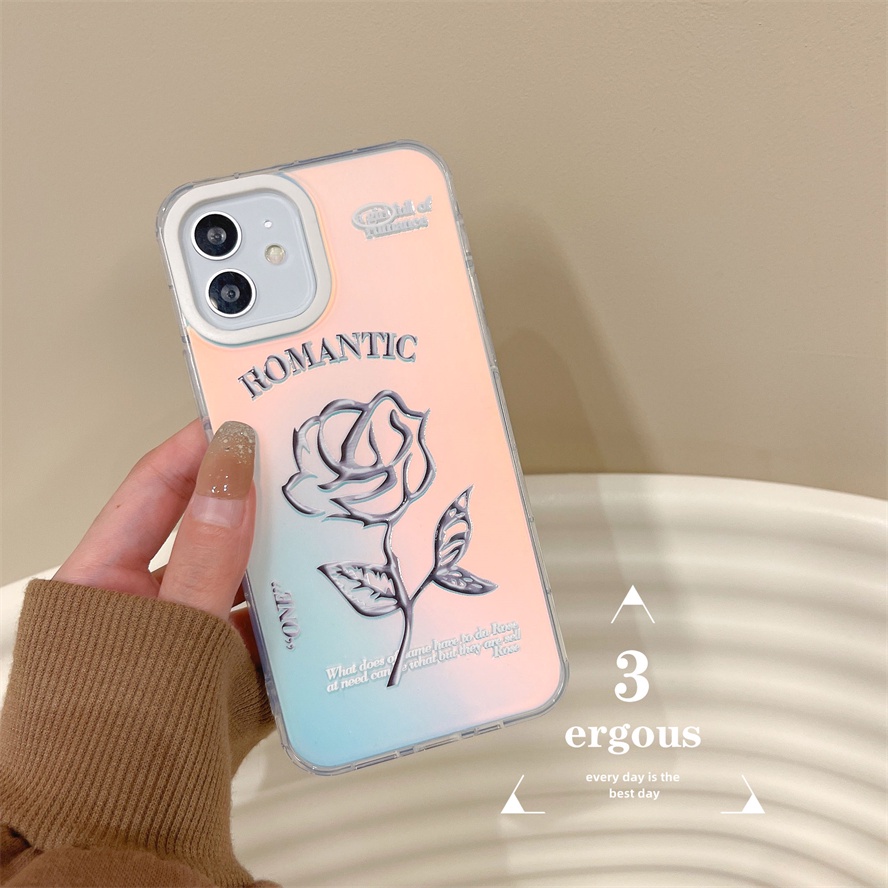 Ốp Điện Thoại Mềm Chống Sốc Màu Gradient Cho IPhone 14 13 12 11 Pro Max SE2020 X XR Xs Max 7 8 Plus