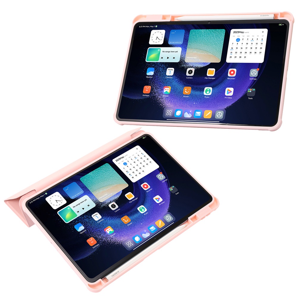 Bao Da Máy Tính Bảng Nắp Lật Thông Minh Có Ngăn Đựng Bút Cho Xiaomi Mi Pad 6 / Xiaomi Mi Pad 6 Pro 11 inch 2023 Giá Đỡ
