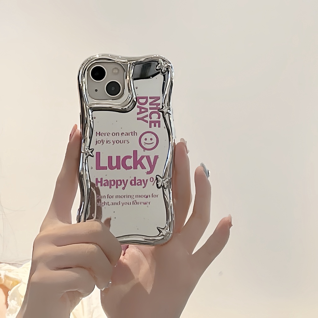 Ốp Điện Thoại tpu Mềm Tráng Gương Họa Tiết Hoạt Hình Cho Iphone 11 12 13 14 Pro Max