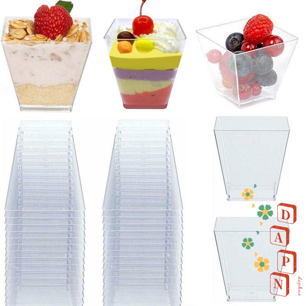 Set 10 / 30 / 50 Cốc Trong Suốt Đựng Bánh Mousse 60ml Tiện Dụng
