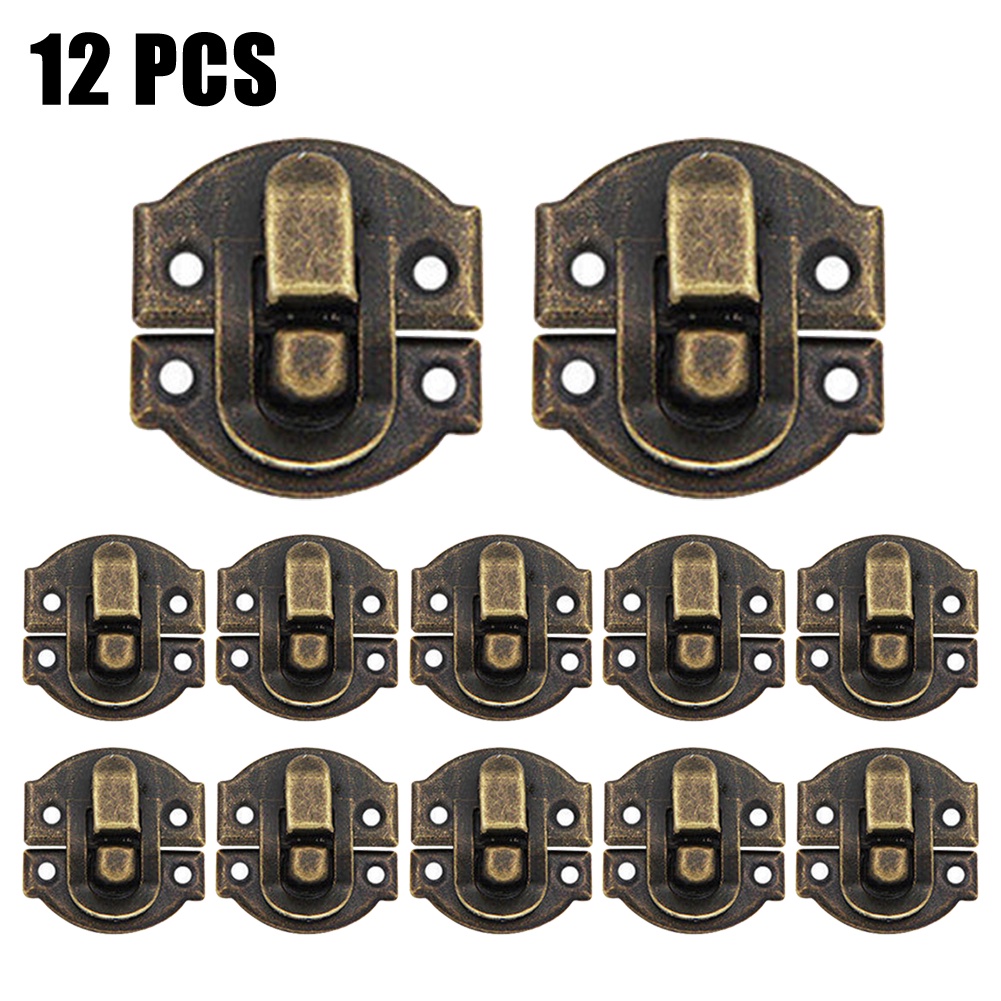 Set 5 / 12 Chốt Khóa Hộp Trang Sức Bằng Gỗ / Tủ Đồ Trang Trí Đa Ứng Dụng