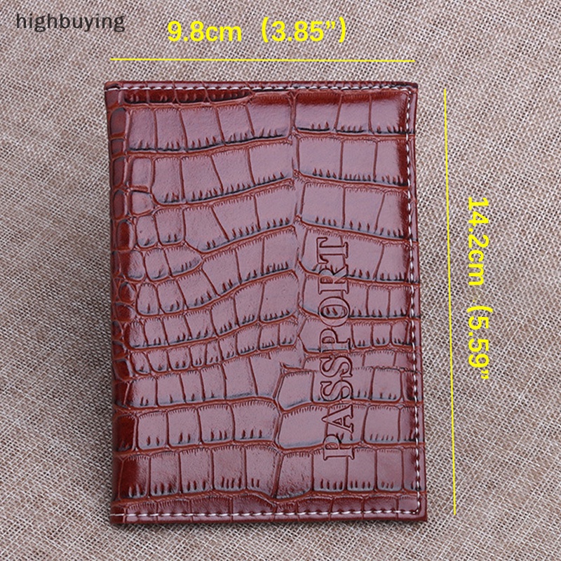Ví Da PU Họa Tiết Da Cá Sấu Đựng Hộ Chiếu Và Thẻ Tiện Lợi