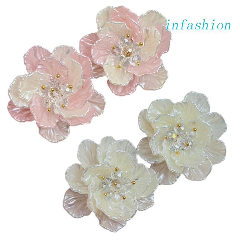 Khuyên Tai Dạng Hạt Xỏ Hình Hoa Lãng Mạn Phong Cách Boho Cho Nữ