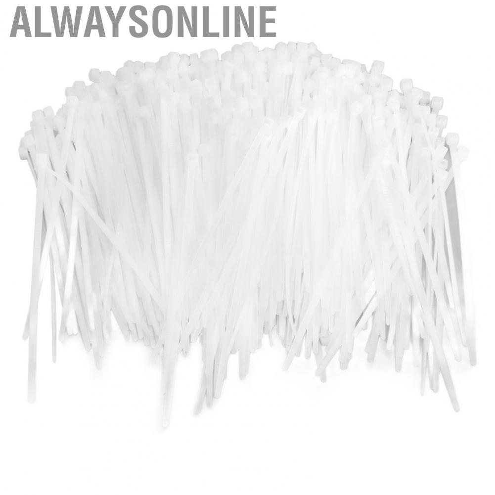 Alwaysonline Cable Tie  Corrosion Self Locking Heat Resistant Easy Usage for Home