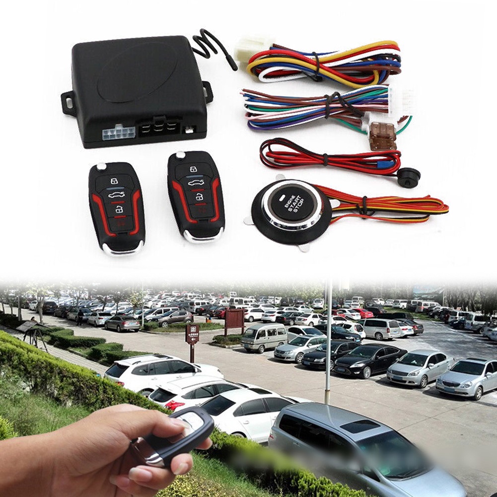 Hệ Thống Báo Động Khởi Động Xe Hơi Kèm Điều Khiển Từ Xa