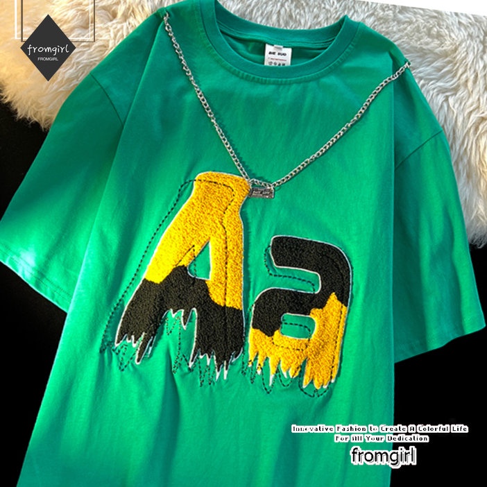 Áo Thun Tay Ngắn Form Rộng Họa Tiết Hoạt Hình Thời Trang Mùa Hè Mới