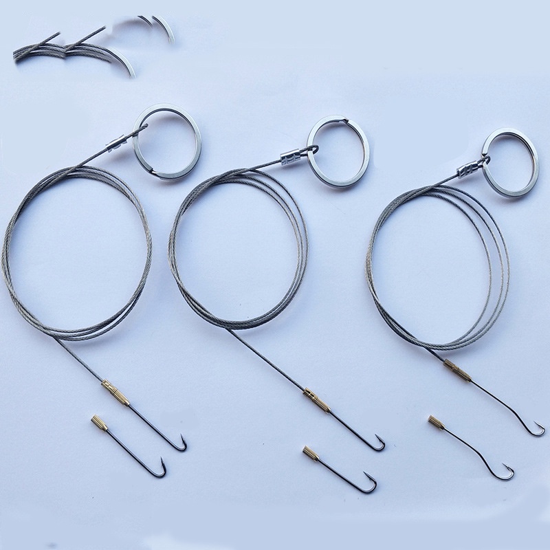 Lưỡi câu lươn loại tốt, siêu bén, siêu nhạy, bộ dây câu lươn gồm 2 lưỡi đi kèm. đồ câu cá Anh Thắng