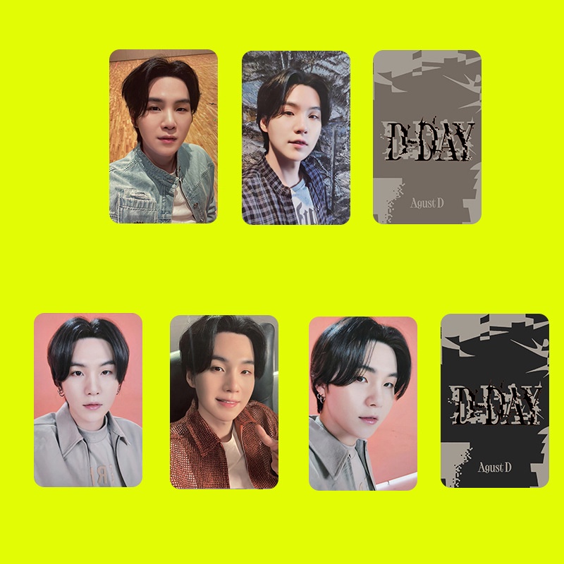 Set 4-5 Tấm Ảnh Lomo Card Nhóm Nhạc Kpop SUGA Dday BT-S