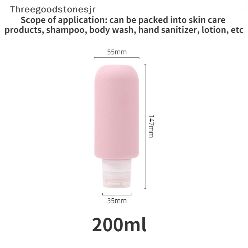 1 Chai Silicone Đựng Dầu Gội Dung Tích 200ml Tiện Lợi Khi Đi Du Lịch JR