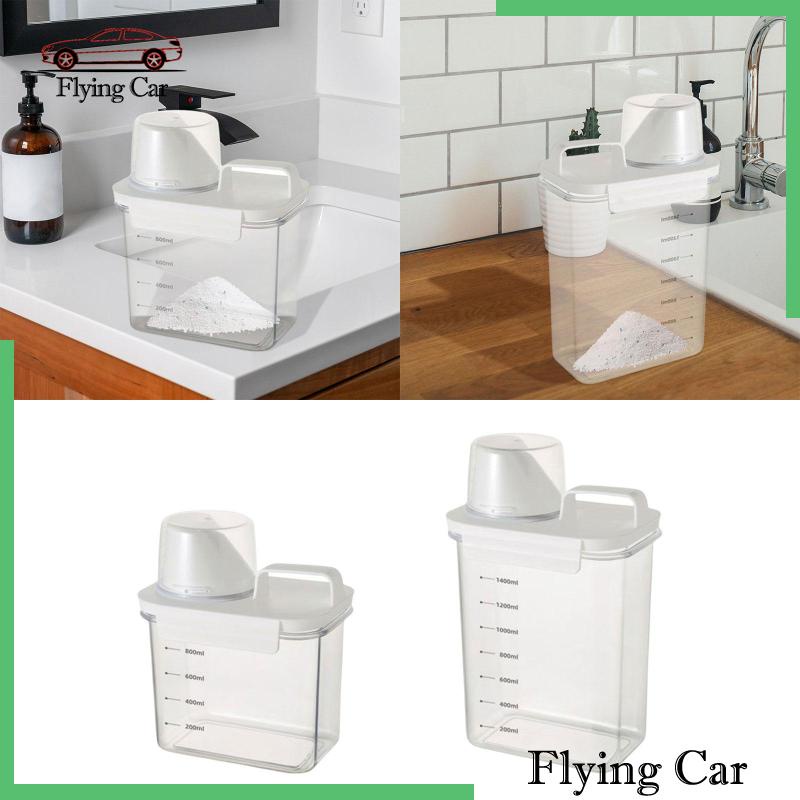 [Lzdjfmy2] Hộp Đựng Bột Giặt Dạng Lỏng Trong Suốt Cho Nhà Vệ Sinh