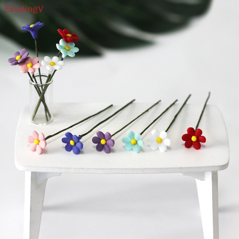 Bình Hoa Cúc Mini Dễ Thương Xinh Xắn Tỉ Lệ 1: 12 Dùng Để Trang Trí Nhà Búp Bê