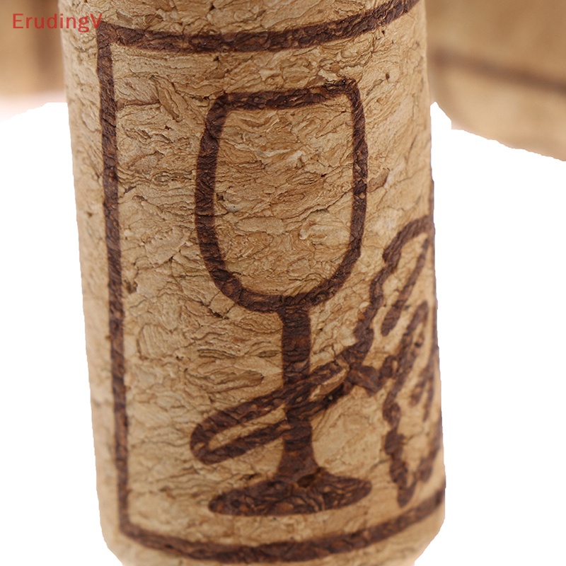 Set 10 Nút Bần Thẳng Bằng Gỗ Cắm Chai Rượu Tiện Dụng Cho Nhà Bếp / Quán Bar