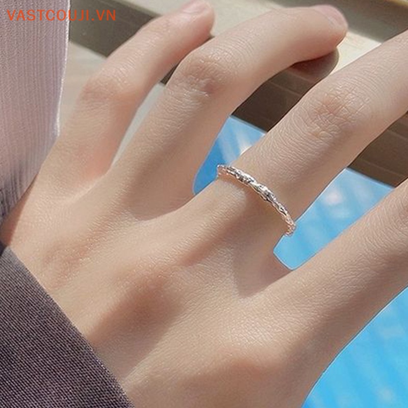 Nhẫn Hở Điều Chỉnh Được Thiết Kế Đơn Giản Cá Tính Hợp Thời Trang Cho Nữ