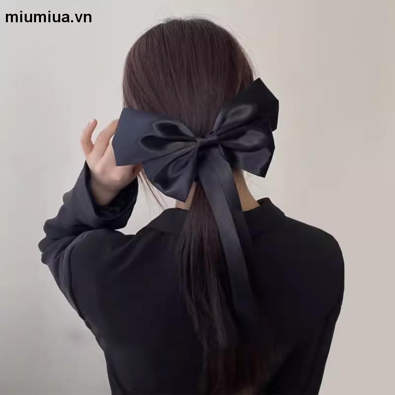 Kẹp Tóc Hình Nơ Lớn Phong Cách Hàn Quốc Cho Nữ