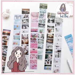 Dây stickers kiểu lomocard nhiều chủ đề tươi sáng / trang trí / DIY