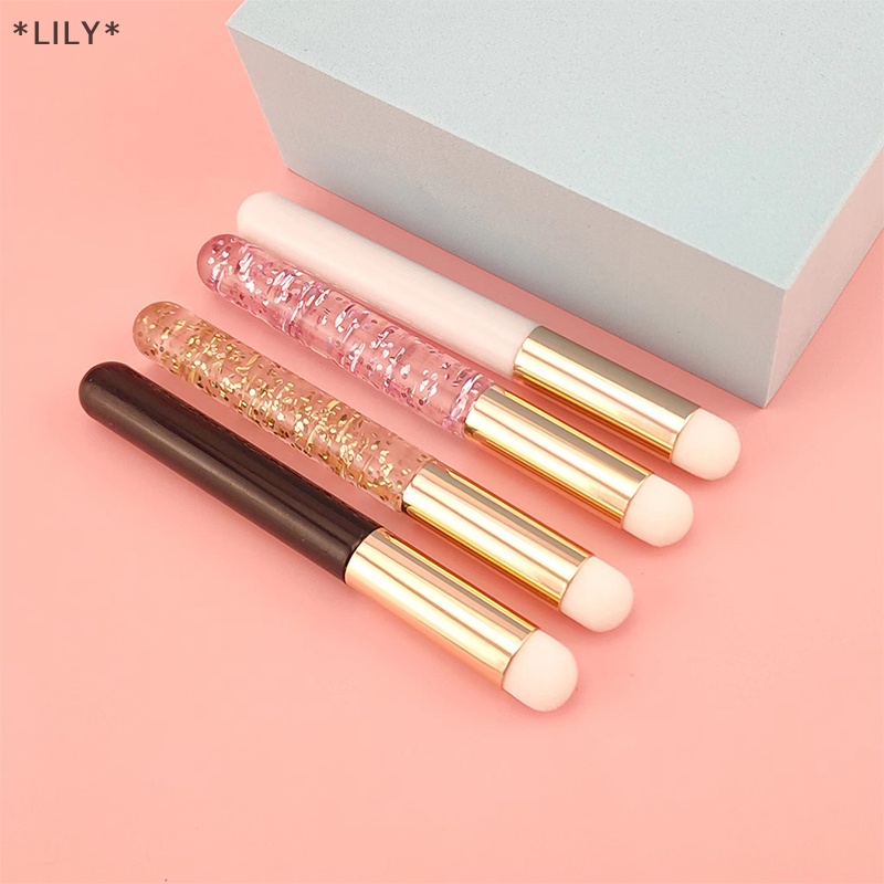 LILY Vòng đầu môi bàn chải trang điểm bàn chải son môi Smudge bàn chải mini Blush bàn chải uuu