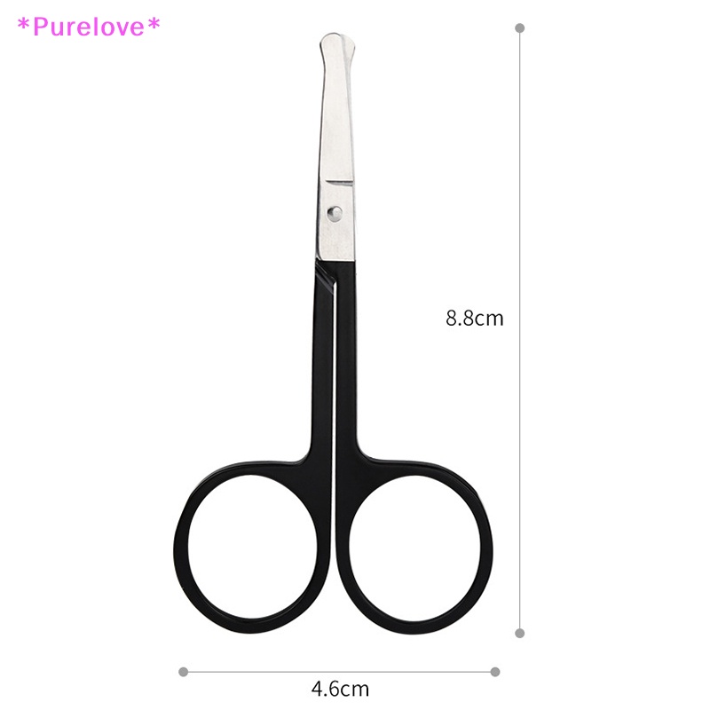 1 Dụng Cụ Tỉa Lông Mày Và Lông Mi Đầu Tròn Bằng Inox Tiện Dụng