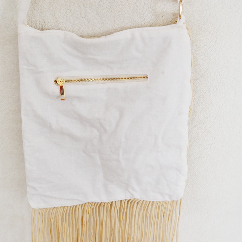 Túi Xách Đan Lát Phối Tua Rua Thời Trang Biển Cho Nữ