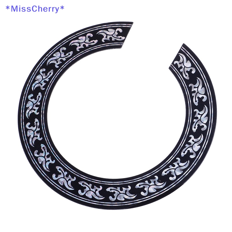 Miếng Dán Lỗ Âm Thanh Hình Hoa Hồng Màu Đen + Bạc Cho Đàn Guitar Cổ Điển Mới