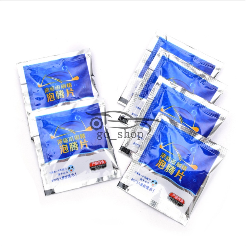 Set 1 / 10 Viên Sủi Vệ Sinh Kính Chắn Gió Xe Ô Tô Tiện Lợi
