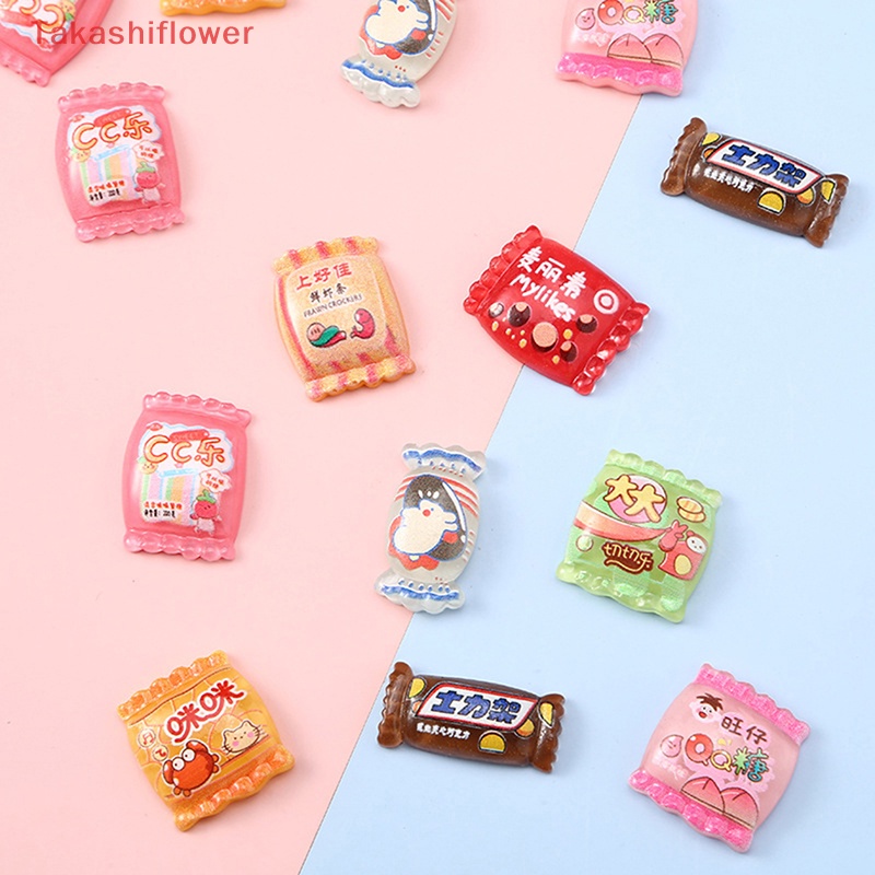 (Takashiflower) Set 5 Kẹo Sô Cô La Resin Nhân Tạo Đáng Yêu