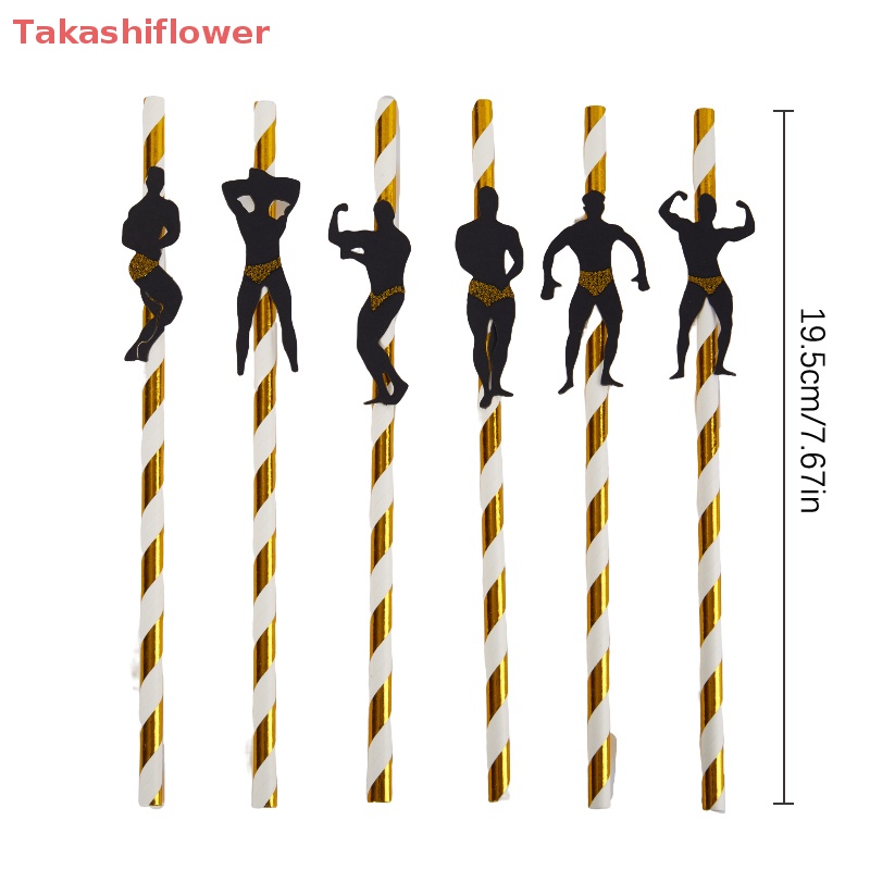 Set 6 Ống Hút Trang Trí Tiệc Tùng Cho Nam