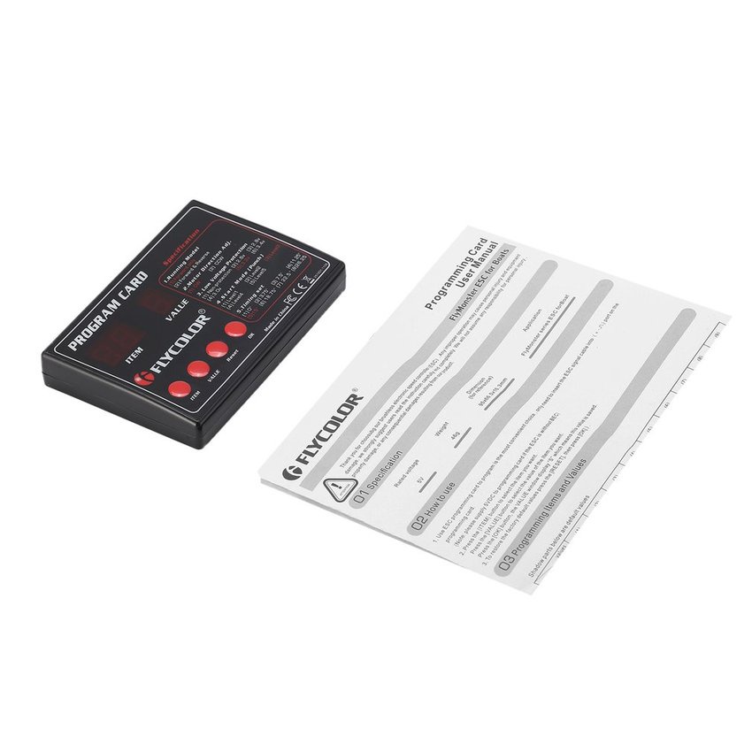 FLYCOLOR FlyMonster Programing Program Card for RC Boats ESC Speed Controller