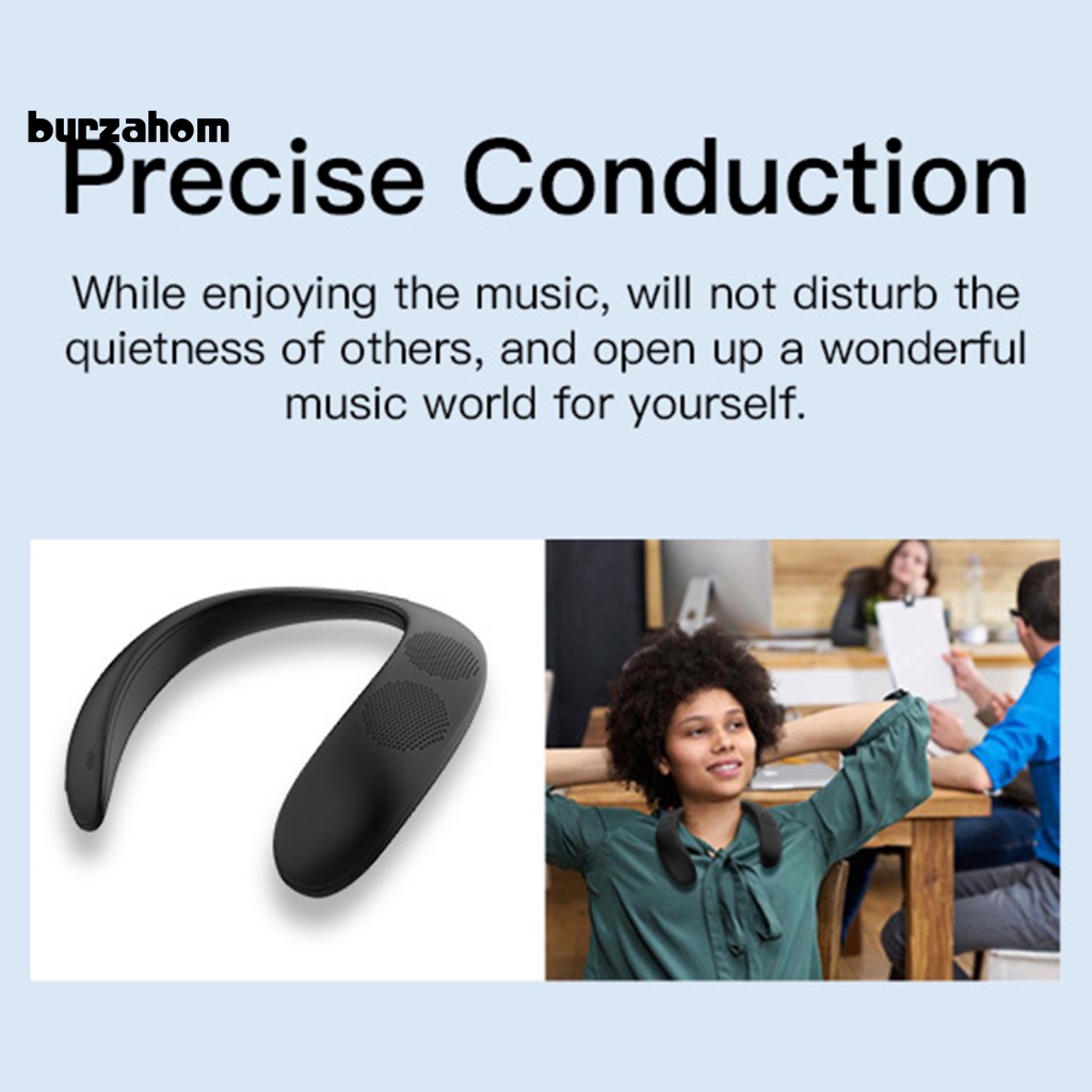 Loa Đeo Cổ Bluetooth Không Dây IPX5 Âm Thanh Bass Mạnh Mẽ Chống Nước Có Thể Thay Đổi Được IPX5