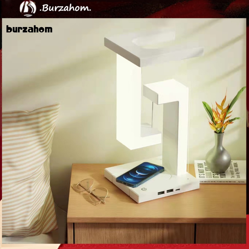 Đèn LED Để Bàn 2 Trong 1 Chống Trọng Lực 10W Tích Hợp Sạc Điện Thoại Tiện Dụng