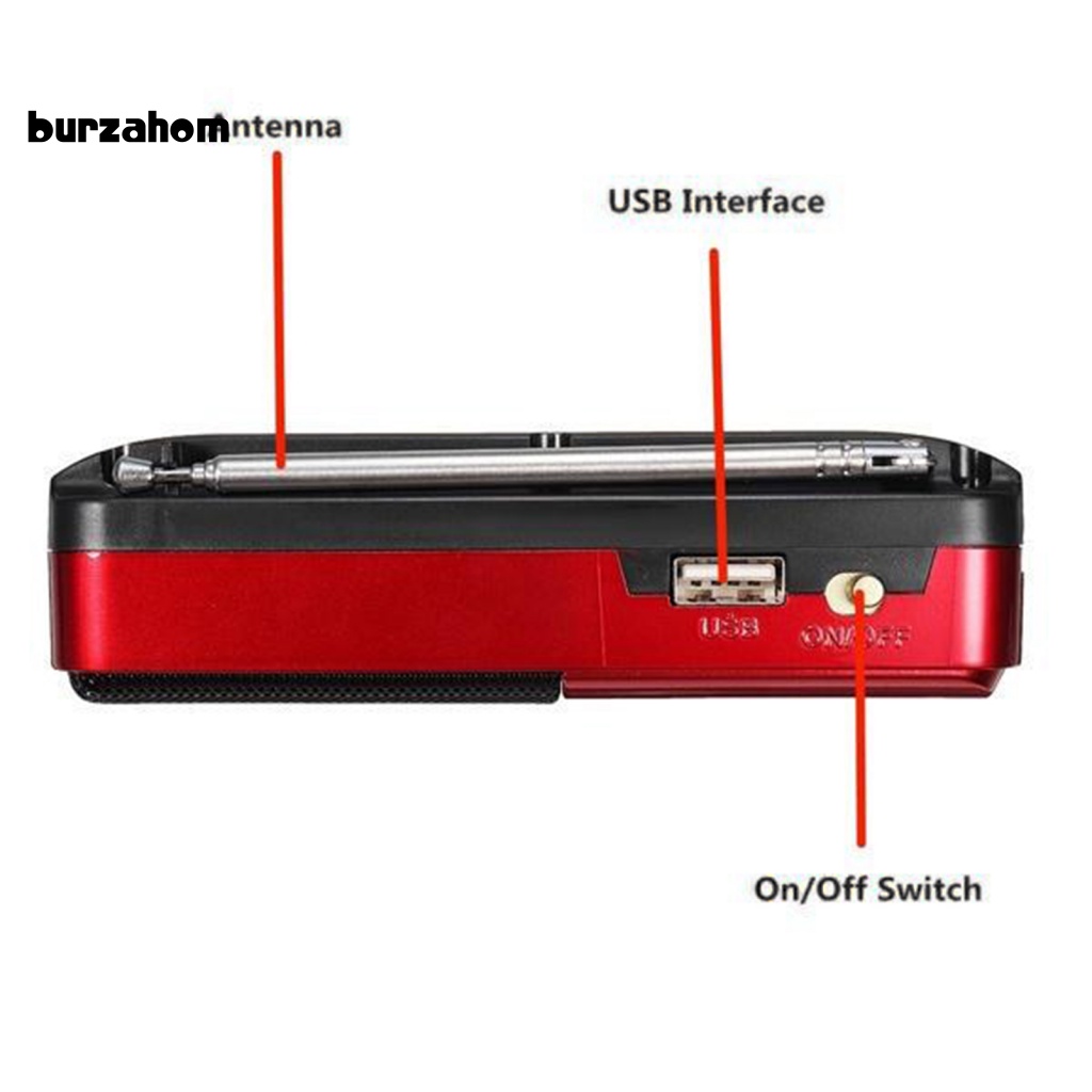 Loa Nghe Nhạc MP3 Băng Tần Đơn Tự Động Bur K11 Có Thể Sạc Lại Dành Cho Người Lớn Tuổi