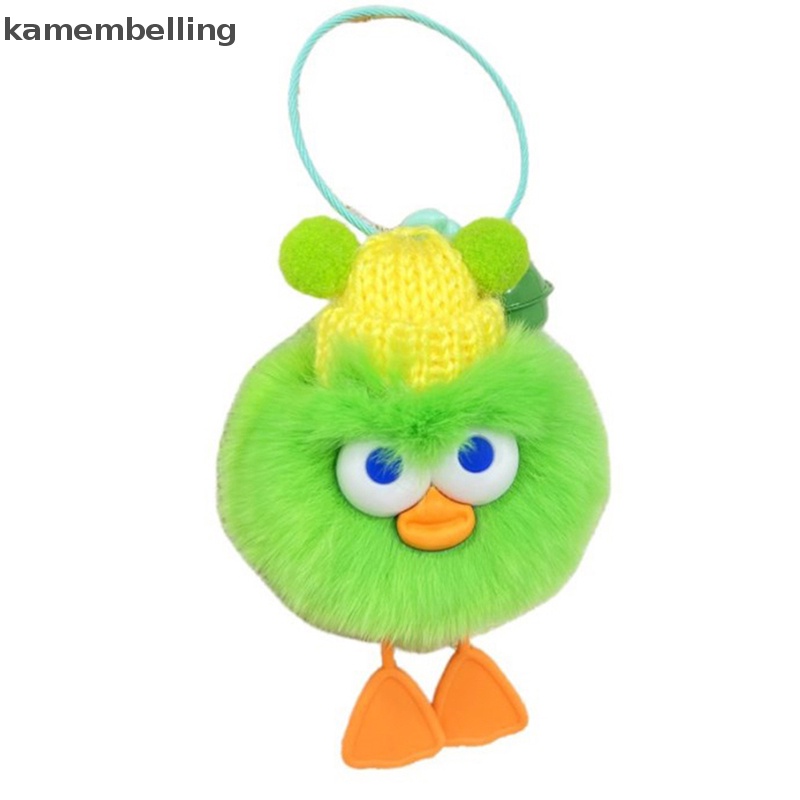 Kamembelling Móc Chìa Khóa Mini Hình Vịt / Thỏ Bằng Lông Dễ Thương Dùng Làm Quà Tặng Sinh Nhật Cho Bạn Gái