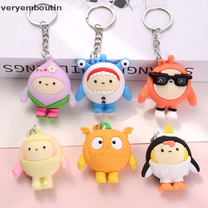 Móc Khóa Hình Búp Bê Hoạt Hình Bằng Silicon Dễ Thương