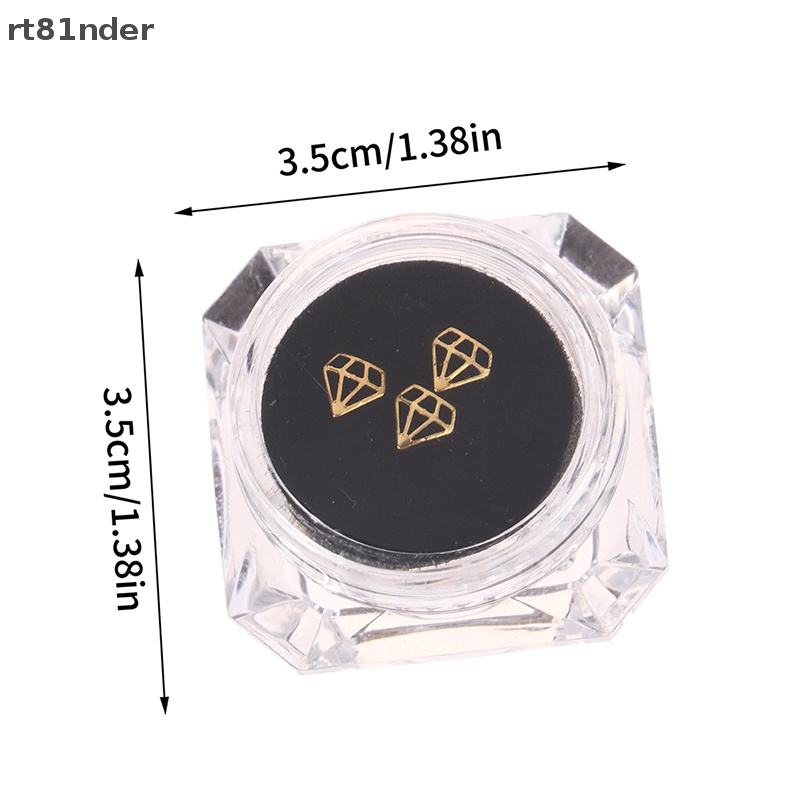 Hộp 3 Chiếc Răng 18K Vàng 18K Hình Trái Tim