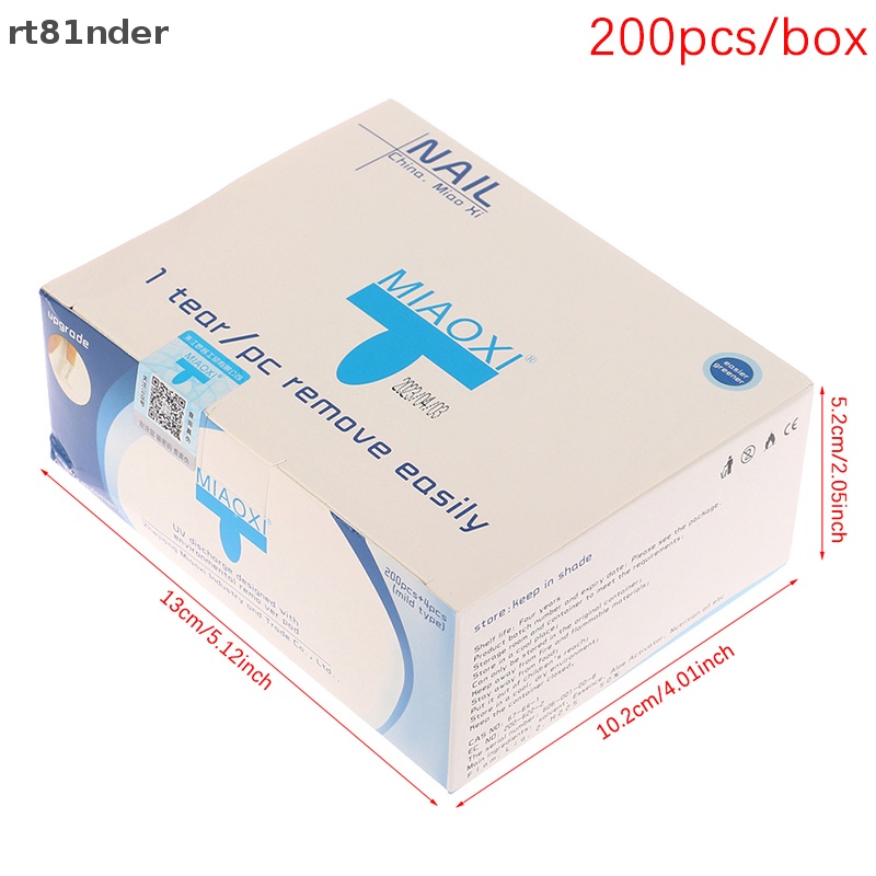 Bộ 200 Miếng Tẩy Sơn Móng Tay Bằng Gel UV Dùng Một Lần