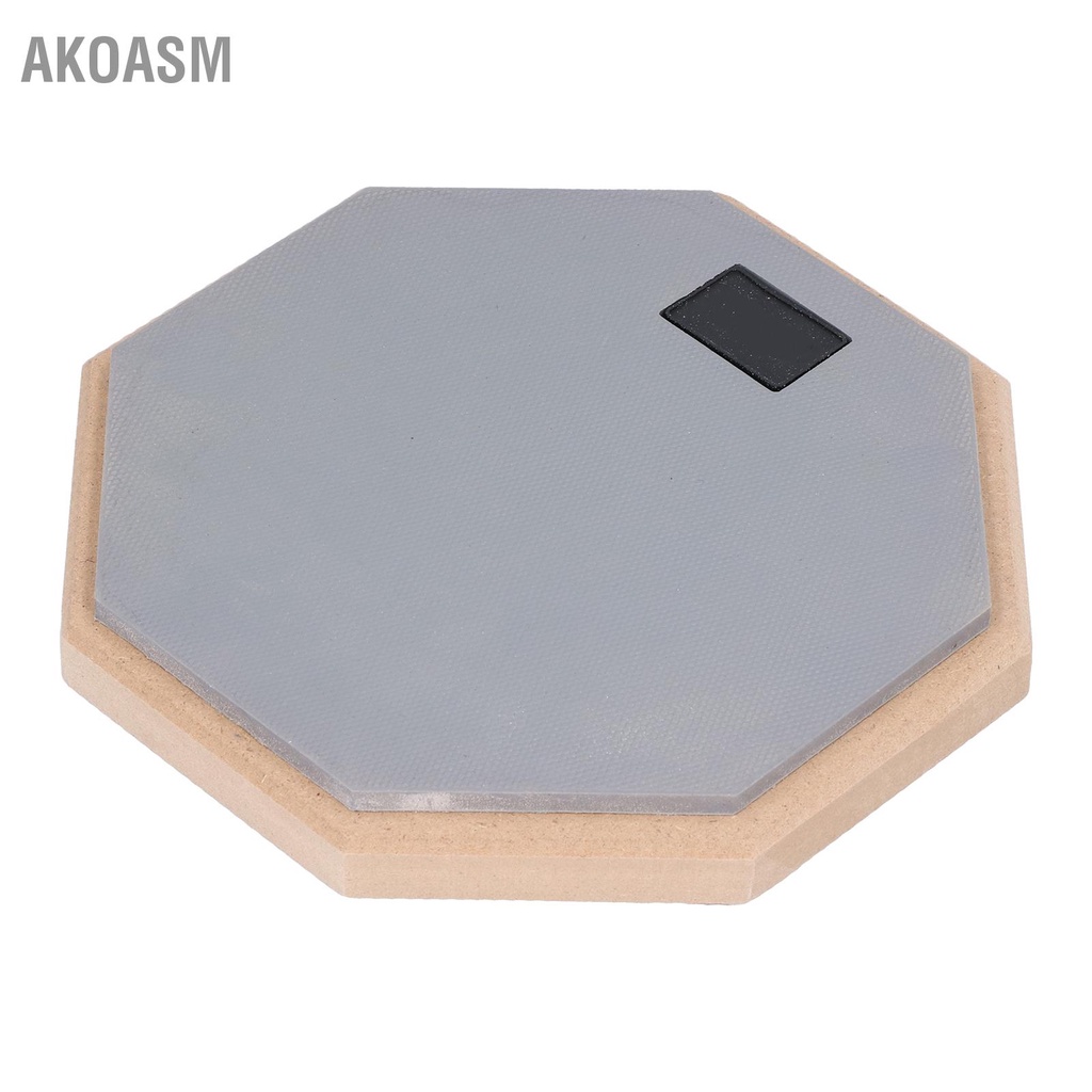AKOASM 8in Dumb Drum Pad Bộ dụng cụ thực hành chuyên nghiệp bằng gỗ có thể điều chỉnh Khả năng chống trượt Chống sốc