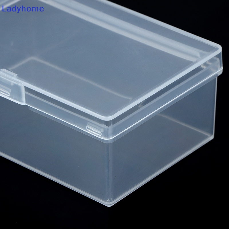 Hộp Nhựa Trong Suốt Hình Chữ Nhật Có Nắp Đậy Đựng Đồ Dùng Tiện Lợi