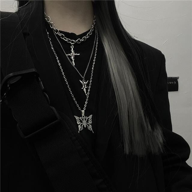 Vòng Cổ Da Lộn Mặt Hình Cánh Bướm / Hoa Hồng / Hamburger Phong Cách Hip Hop