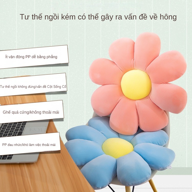 Miếng Lót Ghế Ngồi Xe Hơi Hình Hoa Cúc Dễ Thương
