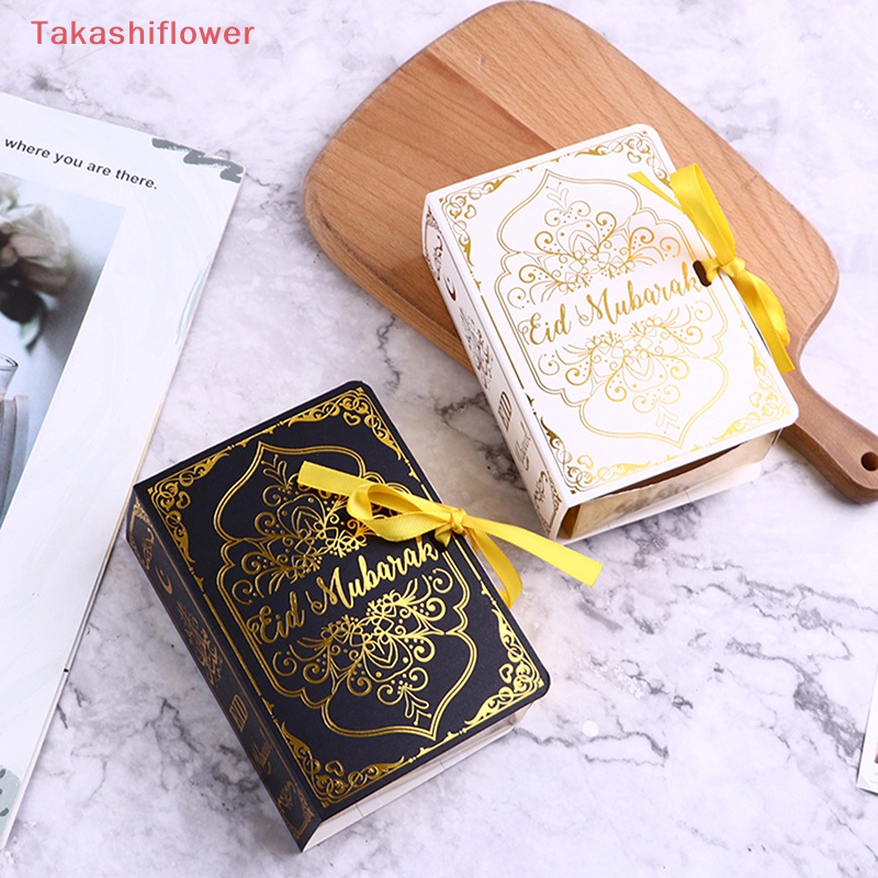 Set 5 Hộp Đựng Kẹo Sô Cô La Hình Cuốn Sách Eid Mubarak