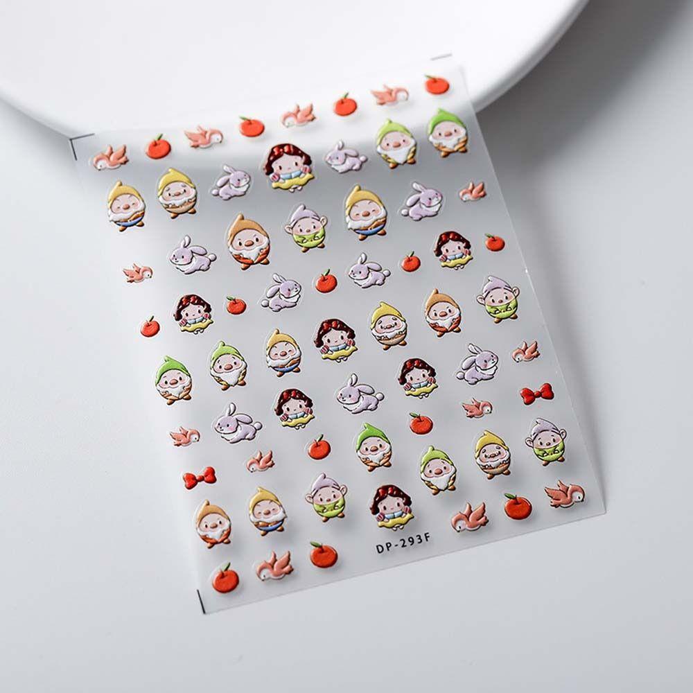 Miếng Dán Trang Trí Móng Tay 3D Hình Bạch Tuyết / Thủy Thủ Mặt Trăng Thời Trang 26E