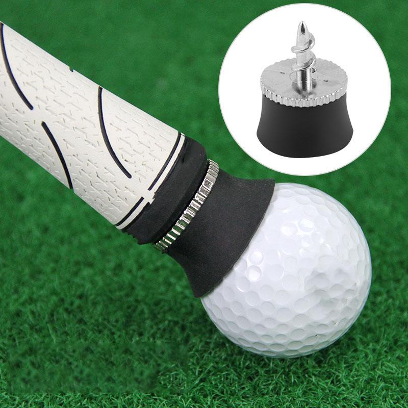 Dụng Cụ Nhặt Bóng Golf Bằng Hợp Kim Silicon Màu Đen Có Giác Hút