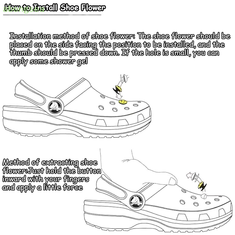 1 Bộ Phụ Kiện Trang Trí Giày Màu Kẹo Có Thể Tháo Rời Bongsea