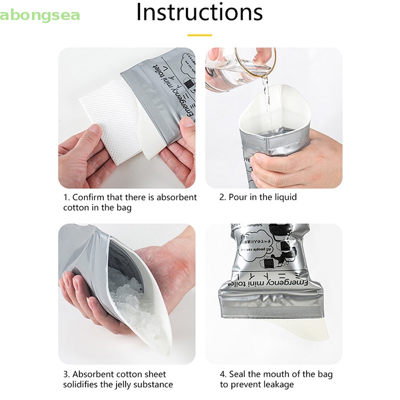 Túi Đi Vệ Sinh Khẩn Cấp Dùng 1 Lần Tiện Lợi Khi Đi Du Lịch Cắm Trại