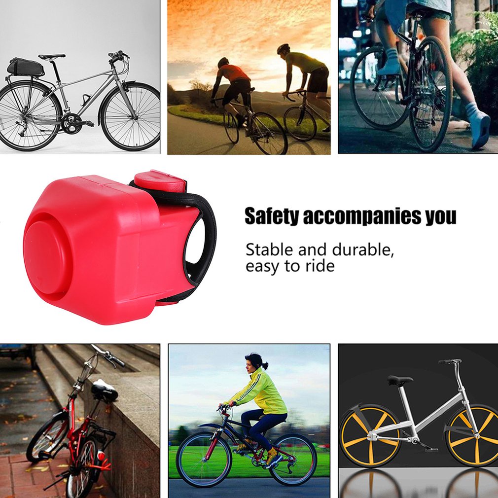 Mini Bike Electronic Loud Hornning Safety Electric Bell Police Siren Bicycle Handlebar Alarm Ring Cycling Accessories [Q/5]